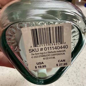 Starbucks recycled glass tumbler